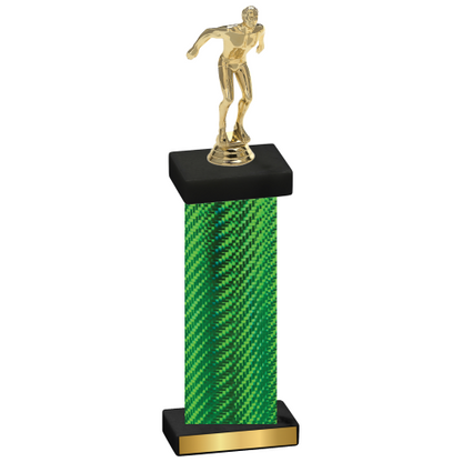 Single Green Carbon Fiber Swimming Trophy