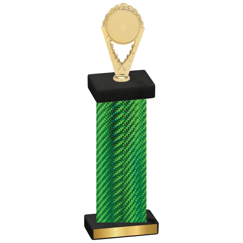 Single Green Carbon Fiber Insert Trophy