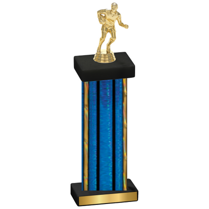 Single Blue Glacier Rugby Trophy