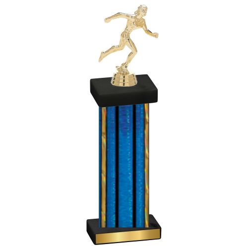 Single Blue Glacier Running Trophy