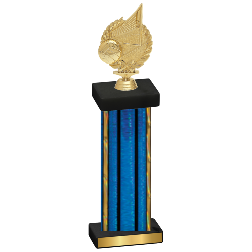 Single Blue Glacier Volleyball Trophy