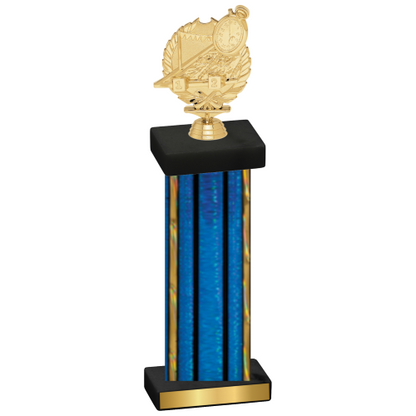 Single Blue Glacier Swimming Trophy