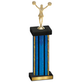 Single Blue Glacier Cheerleading Trophy