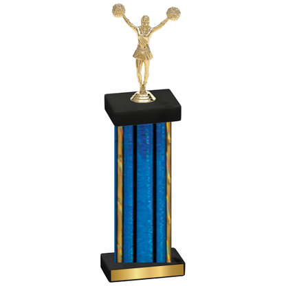 Single Blue Glacier Cheerleading Trophy