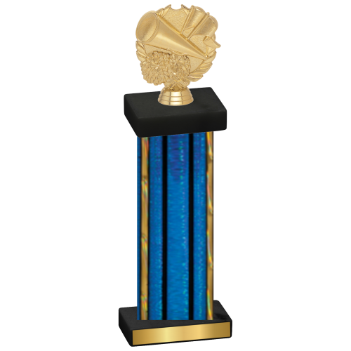 Single Blue Glacier Cheerleading Trophy