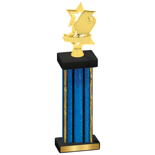 Single Blue Glacier Pickleball Trophy