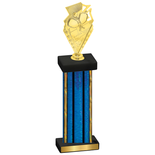 Single Blue Glacier Pickleball Trophy