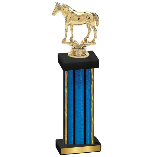 Single Blue Glacier Horses Trophy