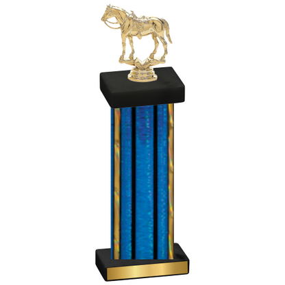 Single Blue Glacier Horses Trophy