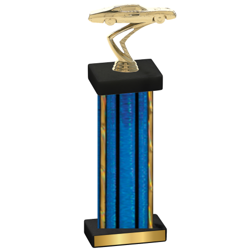 Single Blue Glacier Cars Trophy