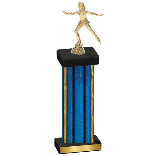 Single Blue Glacier Skater Trophy