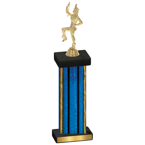 Single Blue Glacier Majorette Trophy