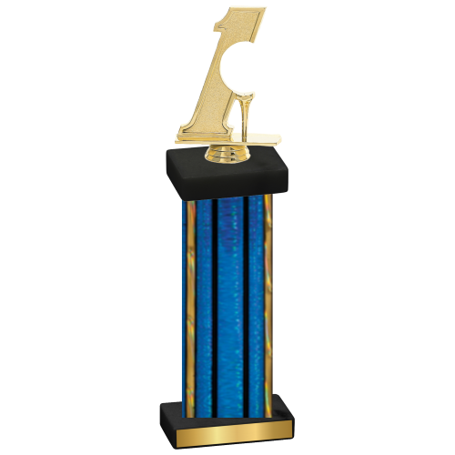 Single Blue Glacier Golf Trophy