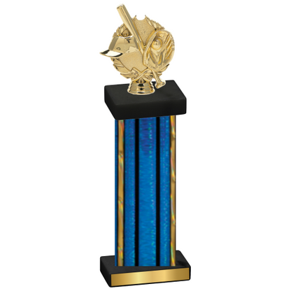 Single Blue Glacier Baseball Trophy