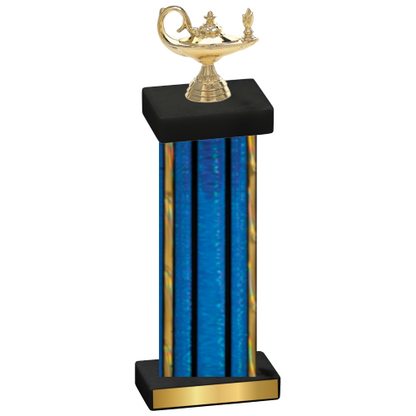 Single Blue Glacier Academics Trophy