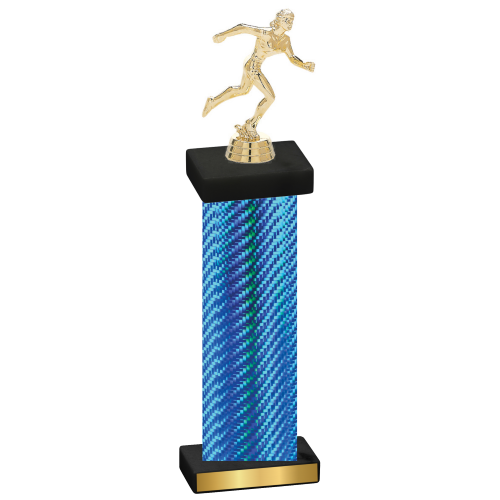 Single Blue Carbon Fiber Running Trophy