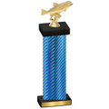 Single Blue Carbon Fiber Fishing Trophy
