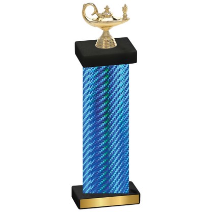 Single Blue Carbon Fiber Academics Trophy