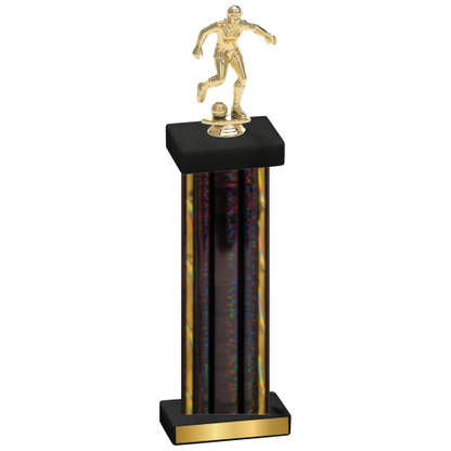 Single Black Glacier Soccer Trophy