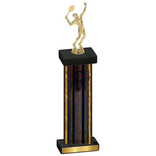 Single Black Glacier Tennis Trophy