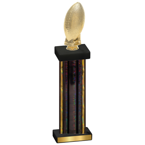 Single Black Glacier Football Trophy