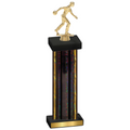 Single Black Glacier Bowling Trophy