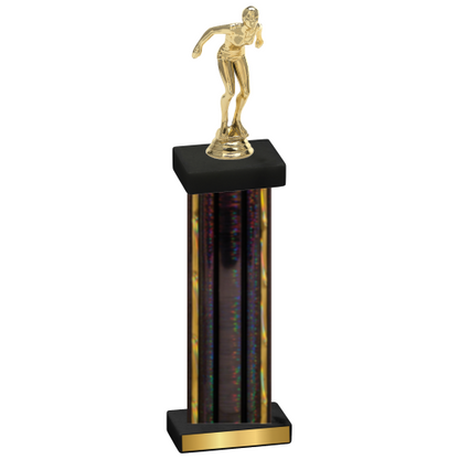 Single Black Glacier Tennis Trophy