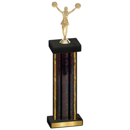 Single Black Glacier Cheerleading Trophy