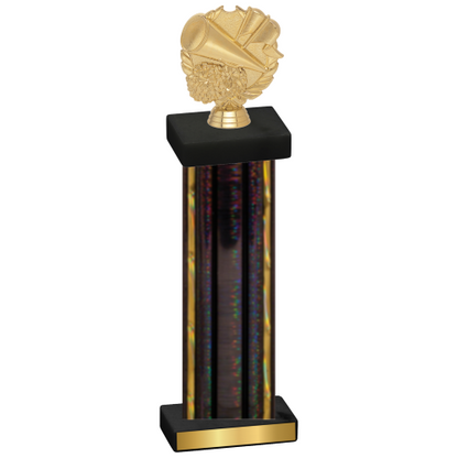 Single Black Glacier Cheerleading Trophy