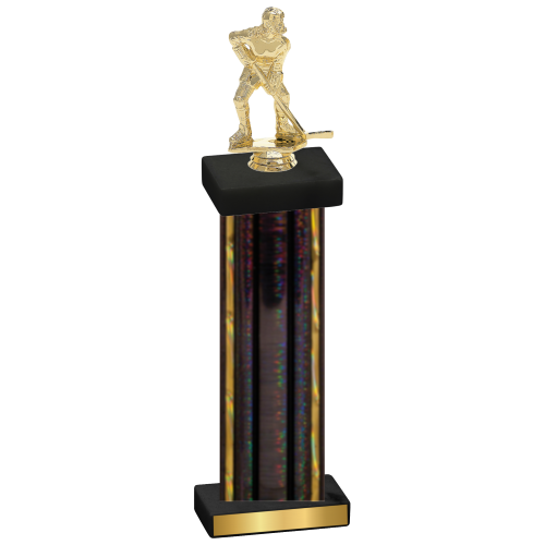 Single Black Glacier Hockey Trophy