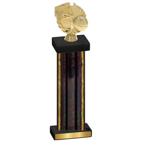 Single Black Glacier Basketball Trophy