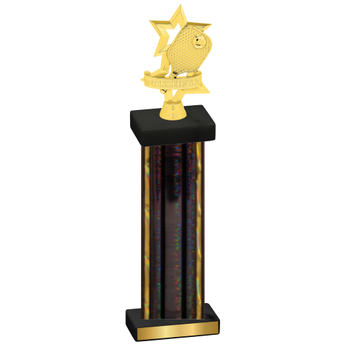 Single Black Glacier Pickleball Trophy