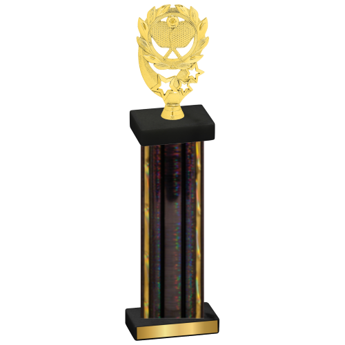 Single Black Glacier Pickleball Trophy