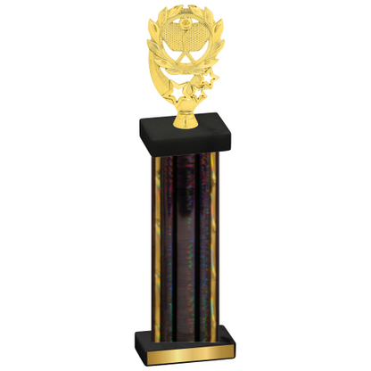 Single Black Glacier Pickleball Trophy