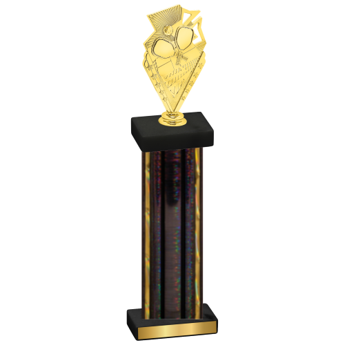 Single Black Glacier Pickleball Trophy