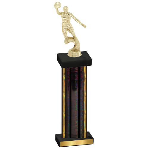 Single Black Glacier Basketball Trophy