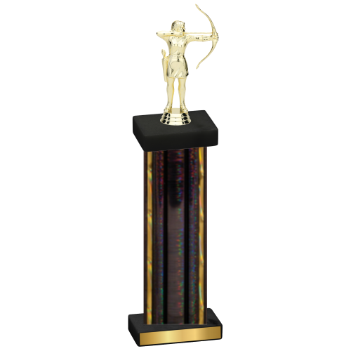 Single Black Glacier Archery Trophy