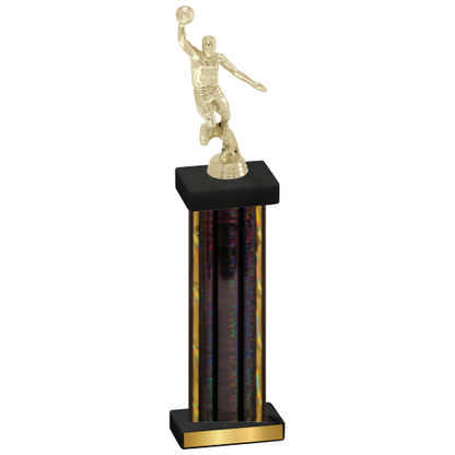 Single Black Glacier Basketball Trophy