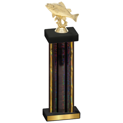 Single Black Glacier Fishing Trophy