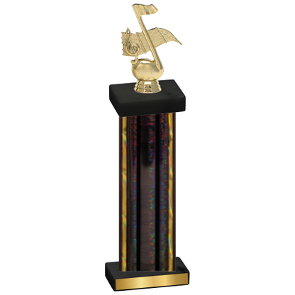 Single Black Glacier Music Trophy