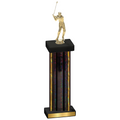 Single Black Glacier Golf Trophy