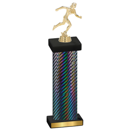 Single Black Carbon Fiber Running Trophy