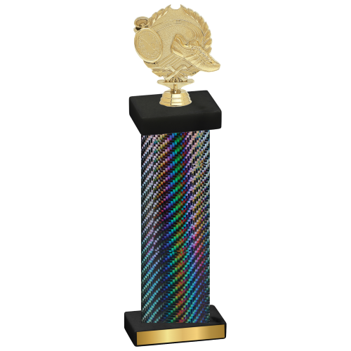 Single Black Carbon Fiber Running Trophy