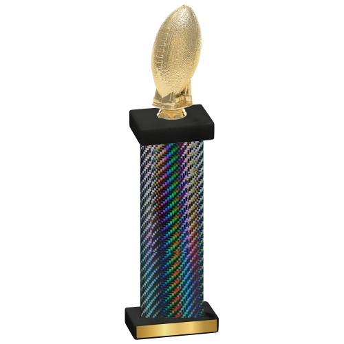 Single Black Carbon Fiber Football Trophy