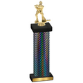 Single Black Carbon Fiber Hockey Trophy