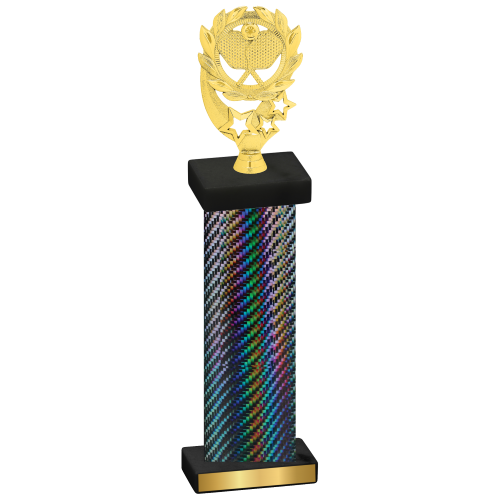 Single Black Carbon Fiber Pickleball Trophy