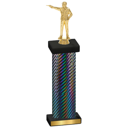 Single Black Carbon Fiber Shooter Trophy