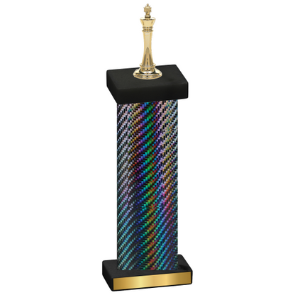 Single Black Carbon Fiber Chess Trophy