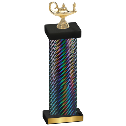 Single Black Carbon Fiber Academics Trophy