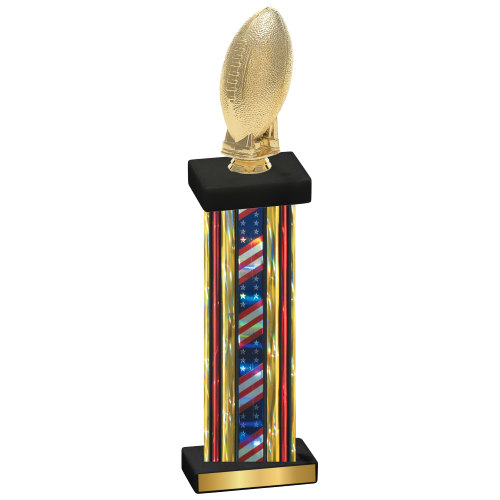 Single Flag USA Football Trophy